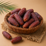 Mabroom dates in a basket