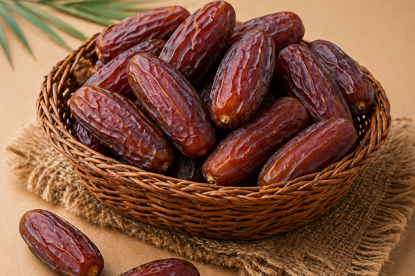 Mabroom dates in a basket