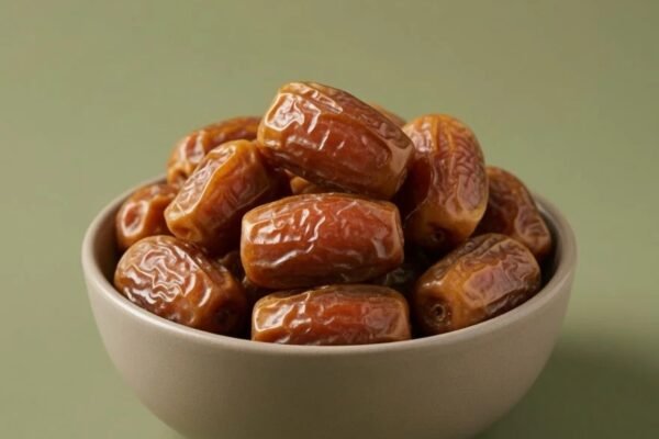 Sukkari Al-Qassim dates in a bowl